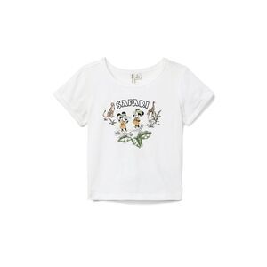 Janie And Jack Girls Disney Minnie Mouse Safari T-Shirt, White